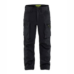 BLÅKLÄDER lasten softshell-housut musta